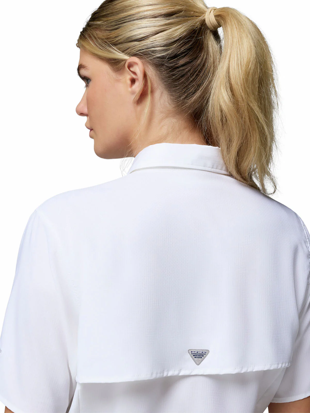 Blusa Manga Corta Mujer Tamiami II Blanco Columbia - Image 3