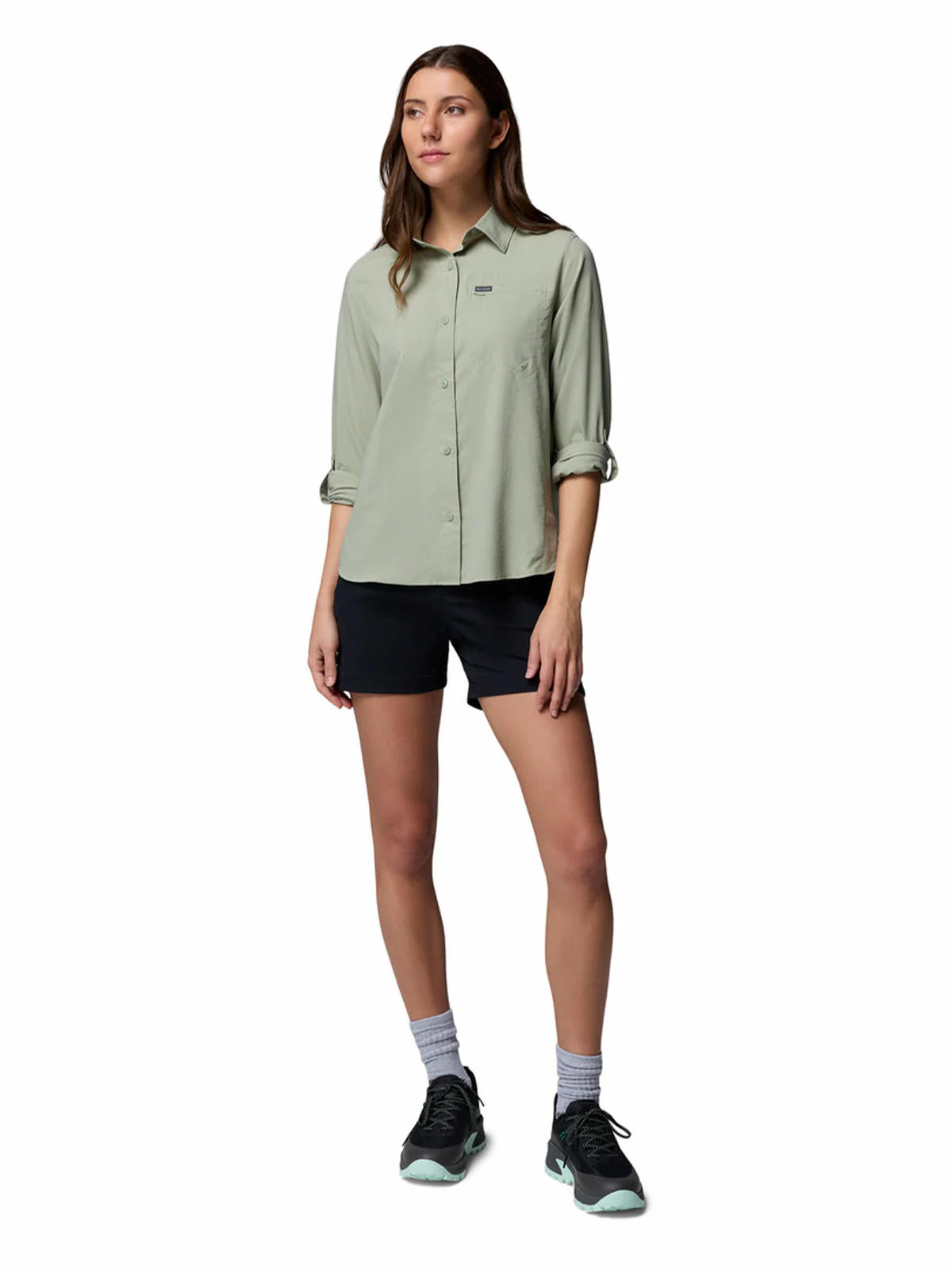 Blusa Manga Larga Mujer Silver Ridge Utility Beige Safari Columbia - Image 10