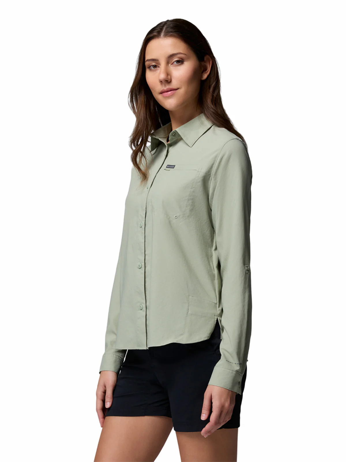 Blusa Manga Larga Mujer Silver Ridge Utility Beige Safari Columbia - Image 3