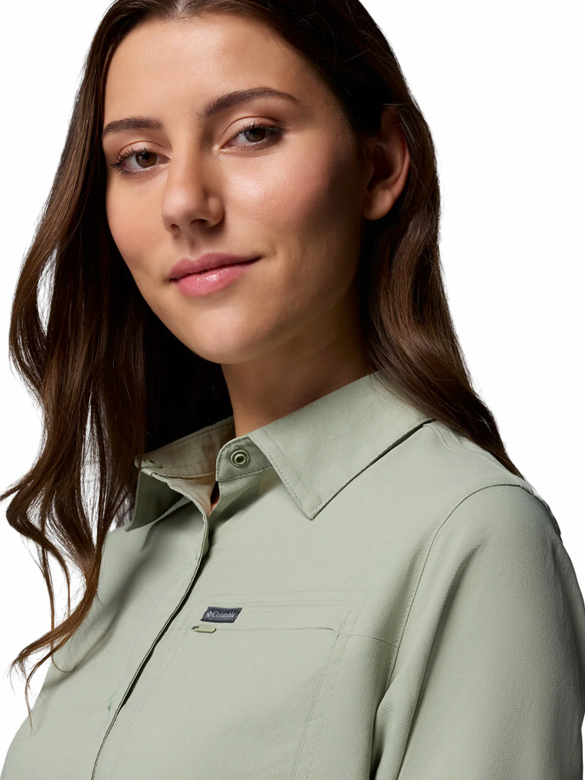 Blusa Manga Larga Mujer Silver Ridge Utility Beige Safari Columbia - Image 7