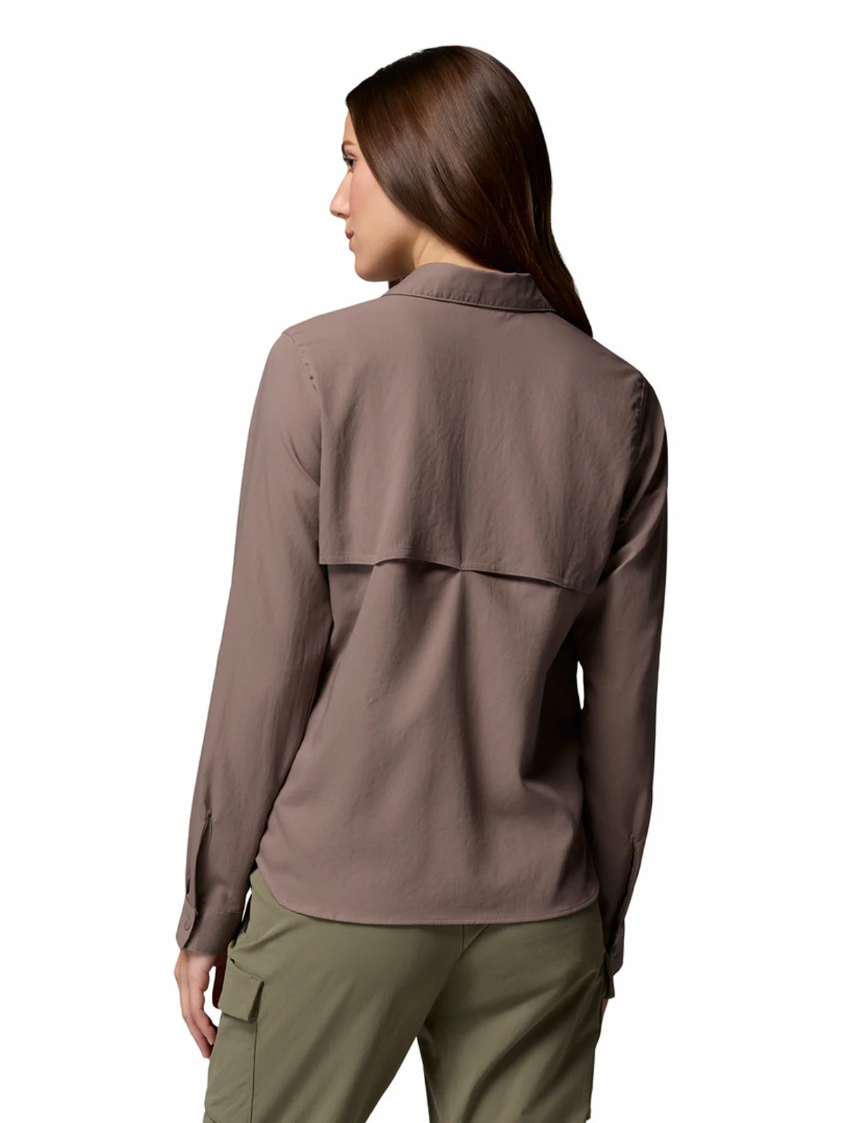 Blusa Manga Larga Mujer Silver Ridge Utility Gris Columbia - Image 4