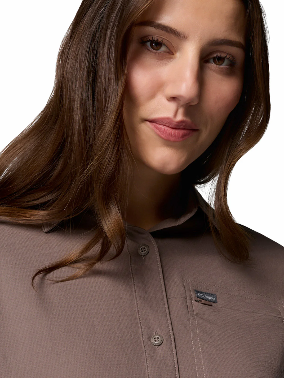 Blusa Manga Larga Mujer Silver Ridge Utility Gris Columbia - Image 6