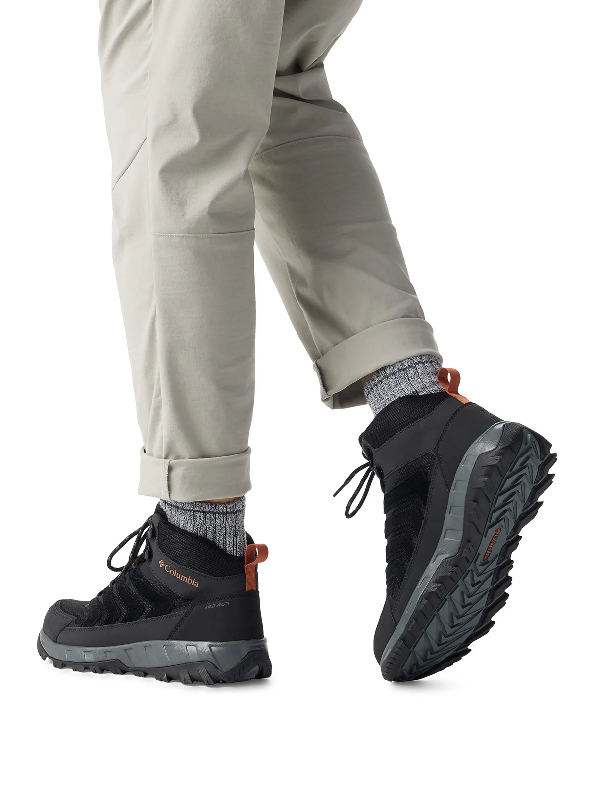 Botín Hombre Strata Trail Mid Waterproof Negro Columbia - Image 9