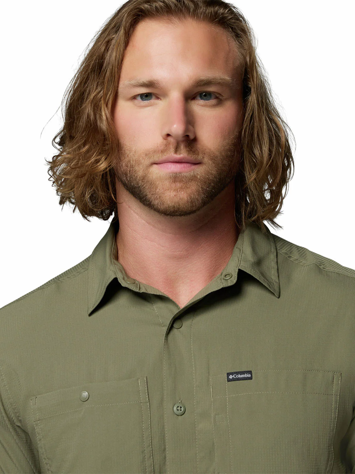 Camisa Manga Corta Hombre Silver Ridge Utility Gris Columbia - Image 3