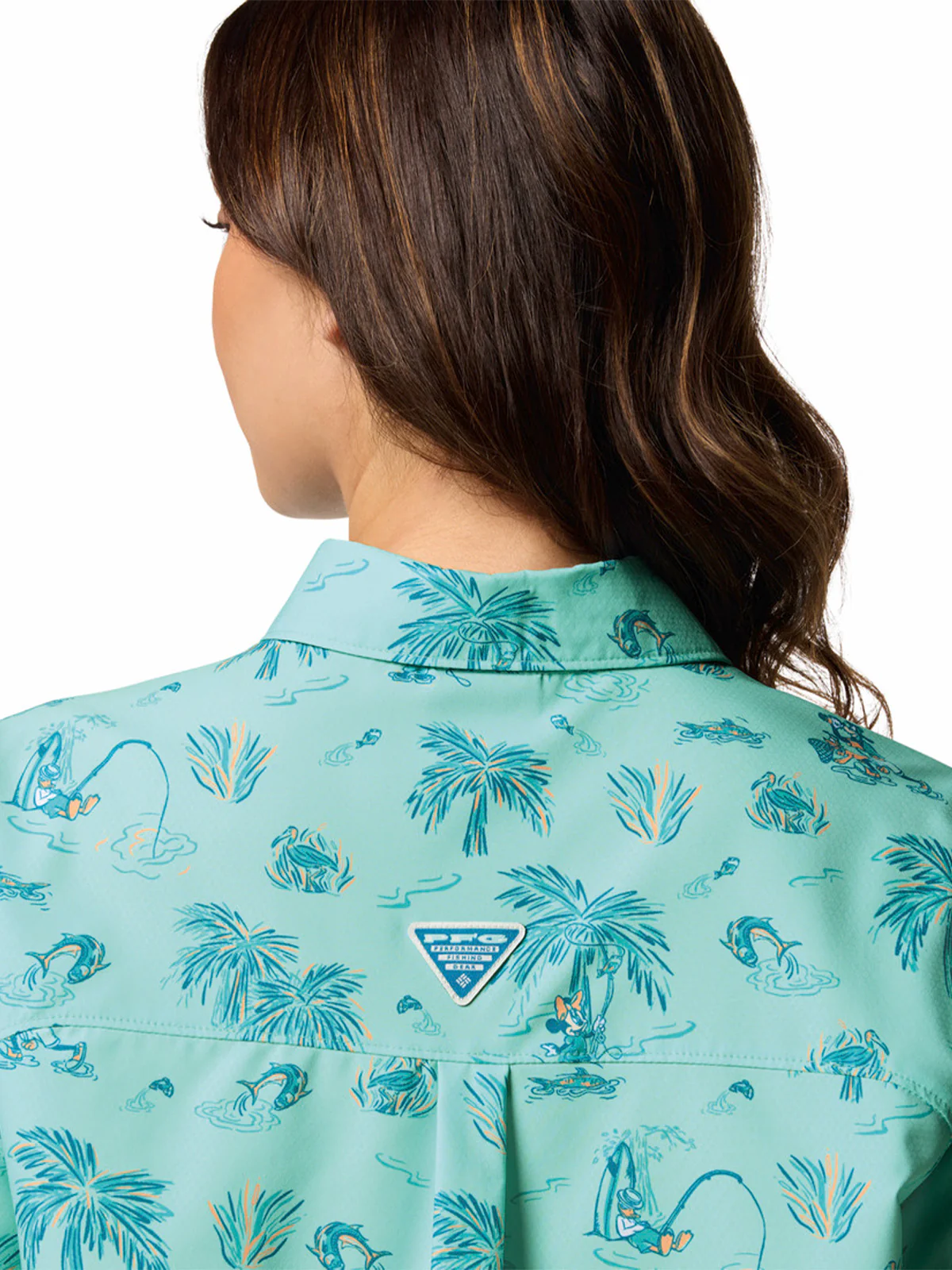 Blusa Manga Corta Mujer Pfg Disney Super Slack Azul Columbia - Image 4