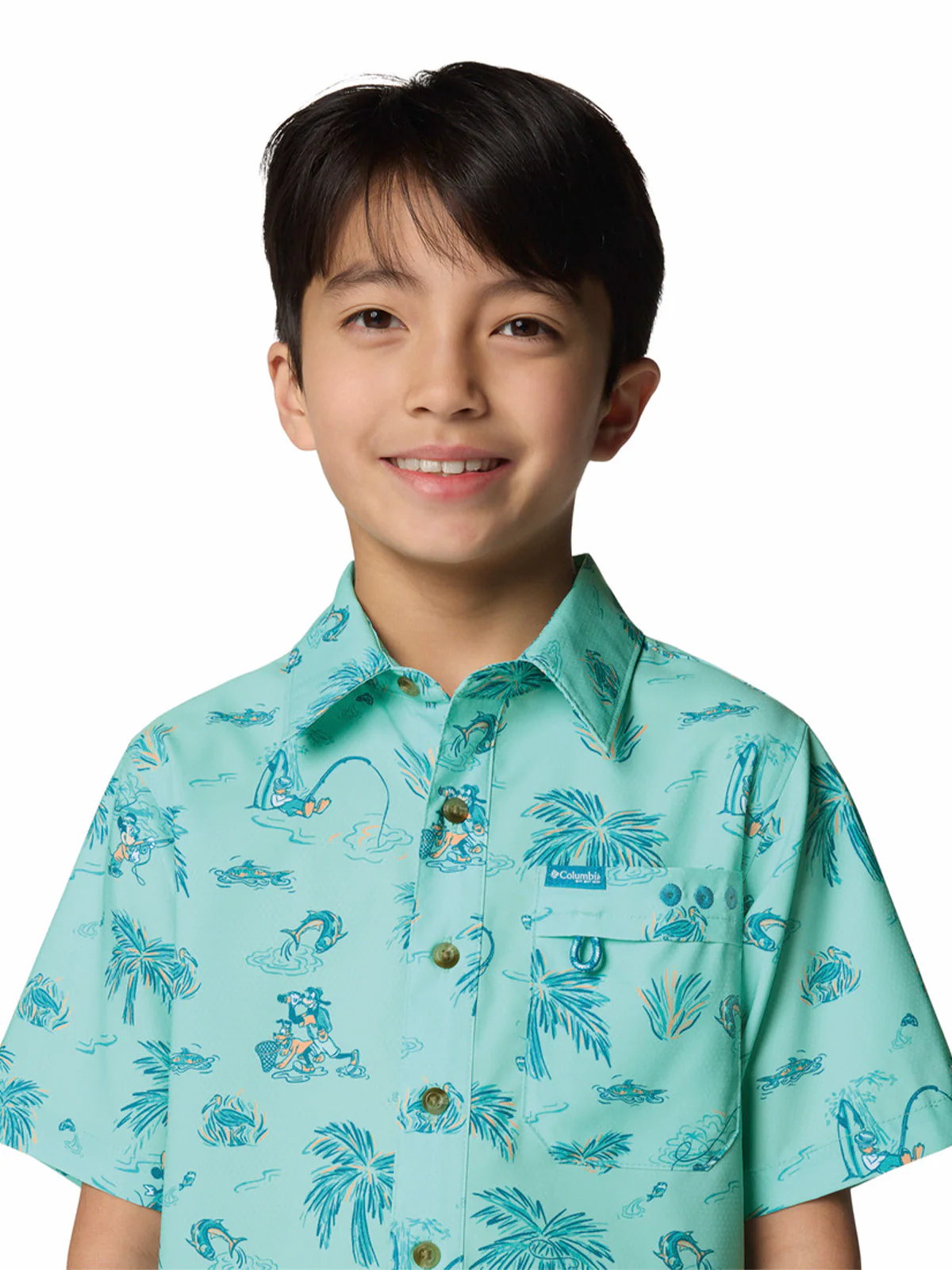 Camisa Manga Corta Niño Pfg Disney Super Slack Azul Columbia - Image 3