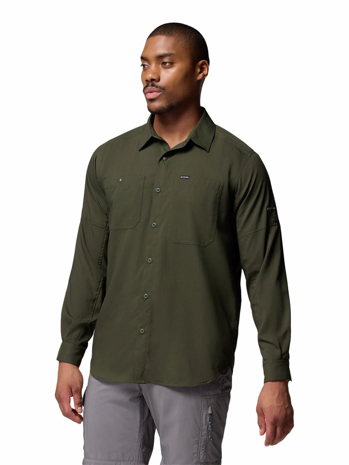 Camisa Manga Larga Hombre Silver Ridge Verde Columbia - Image 2