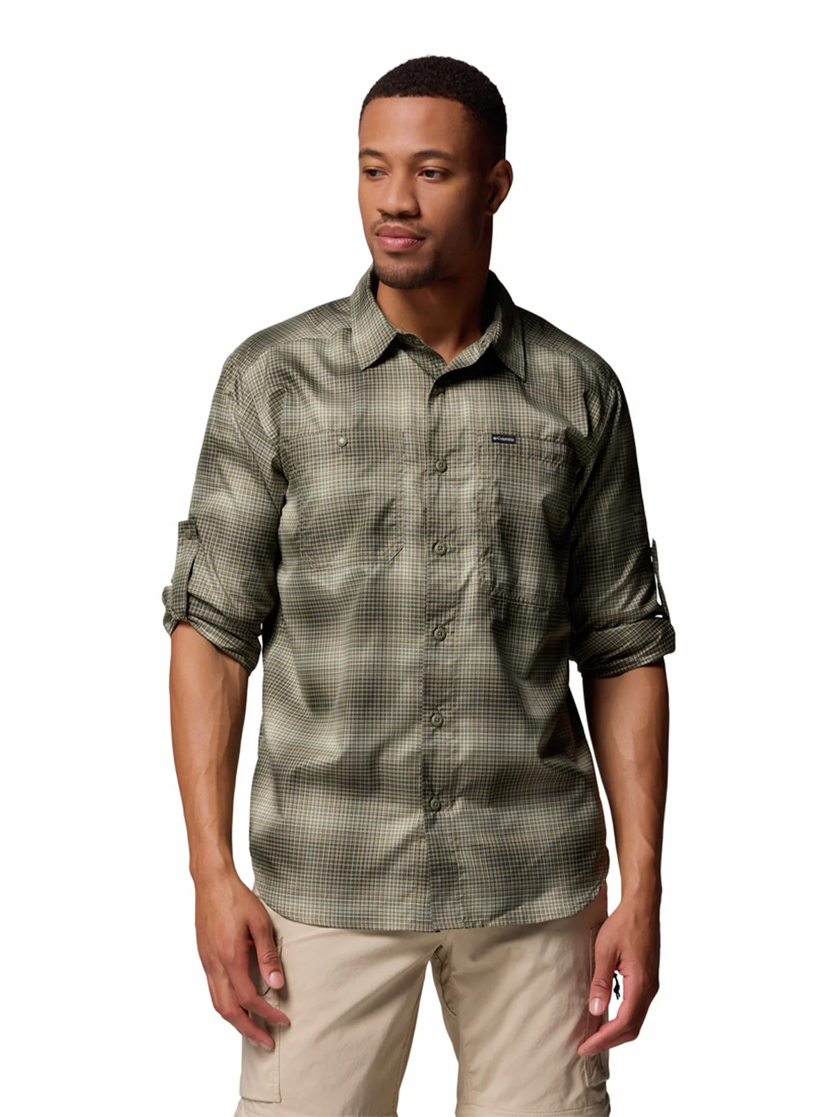 Camisa Manga Larga Hombre Silver Ridge Utility Verde Columbia - Image 3