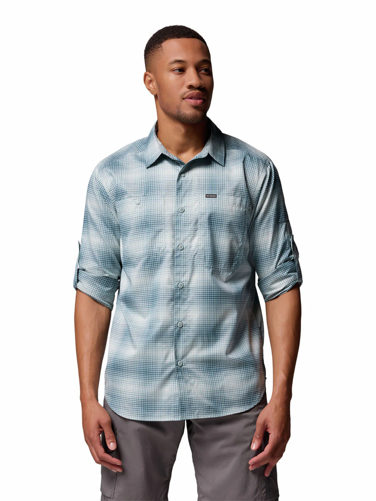 Camisa Manga Larga Hombre Silver Ridge Utility Azul Columbia - Image 3