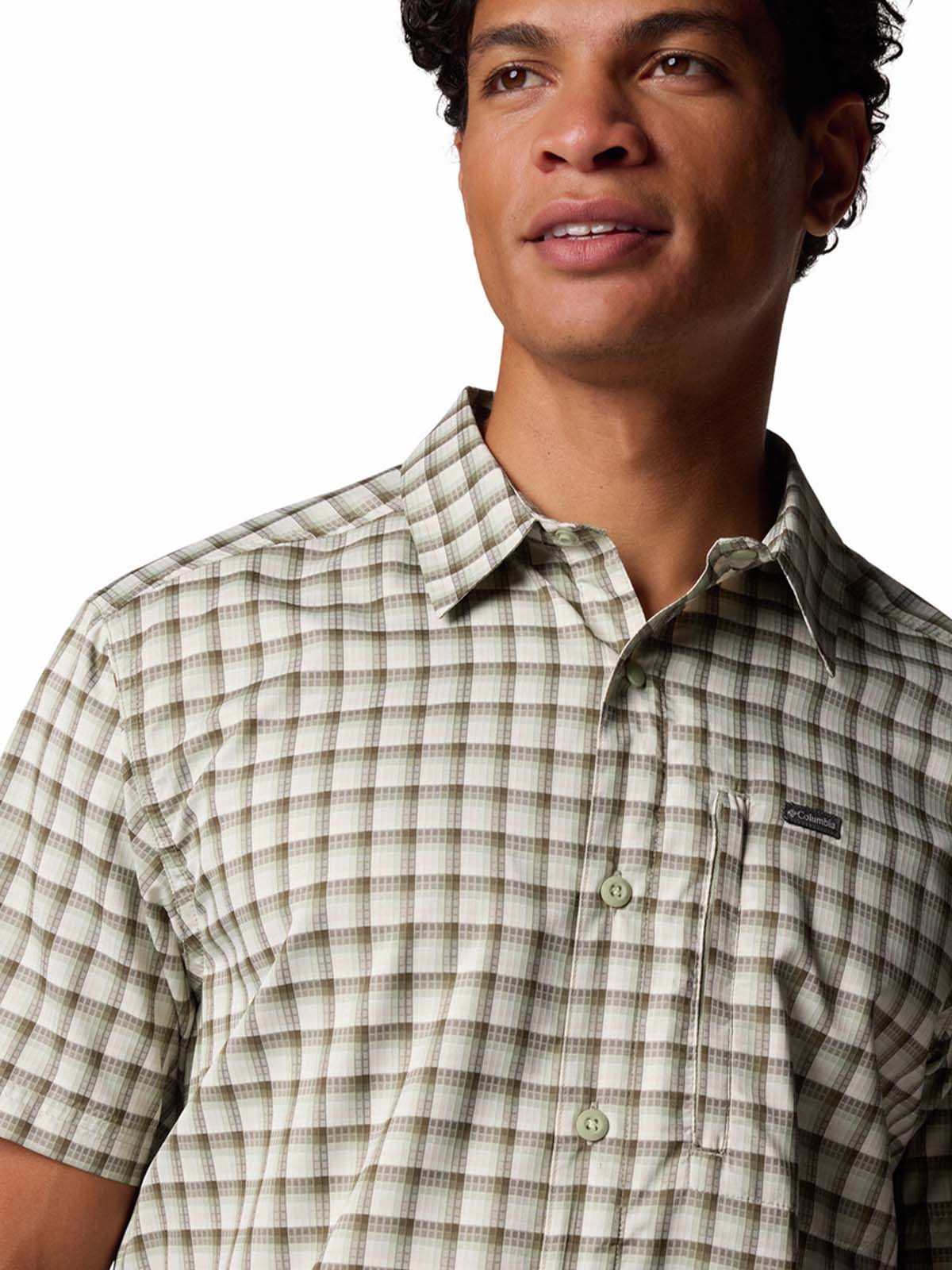 Camisa Manga Corta Hombre Silver Ridge Lite Beige Columbia - Image 3