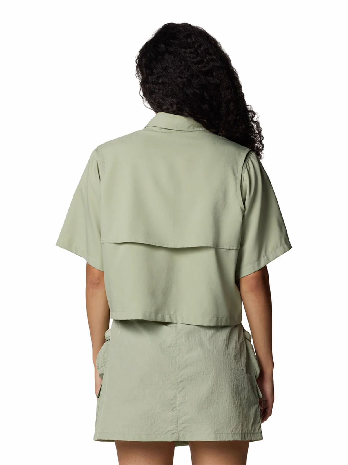Blusa Manga Corta Mujer Elevated View Utility Verde Columbia - Image 4