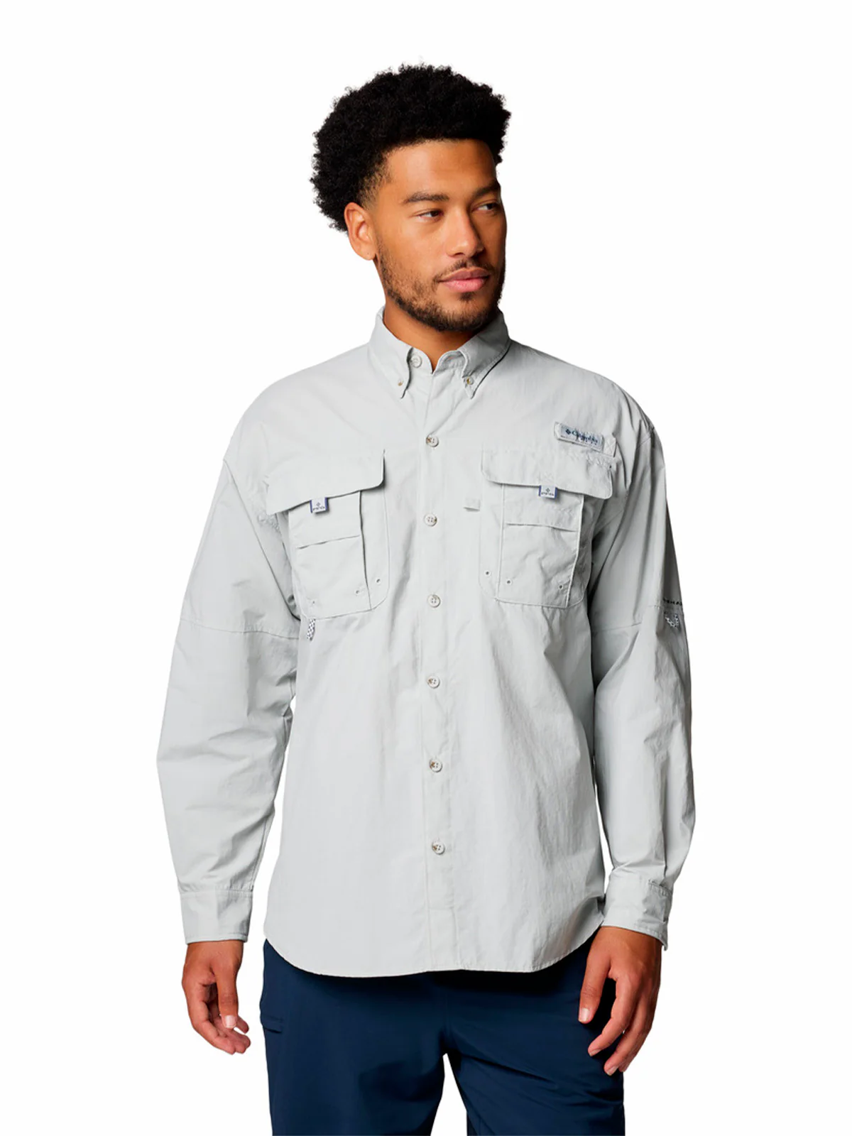 Camisa Manga Larga Hombre Bahama II Gris Columbia