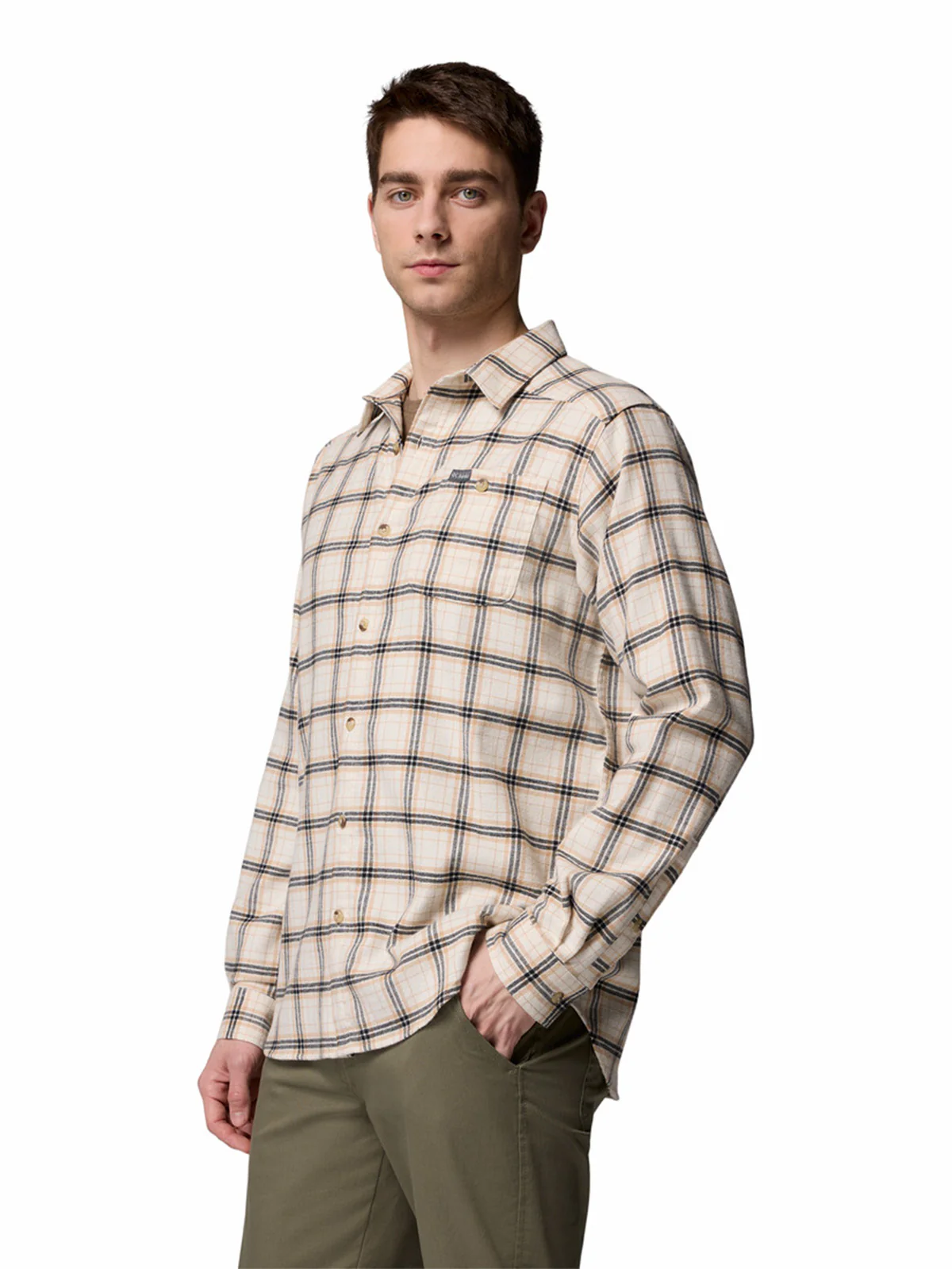 Camisa Manga Larga Hombre Cornell Woods Blanco Columbia - Image 2