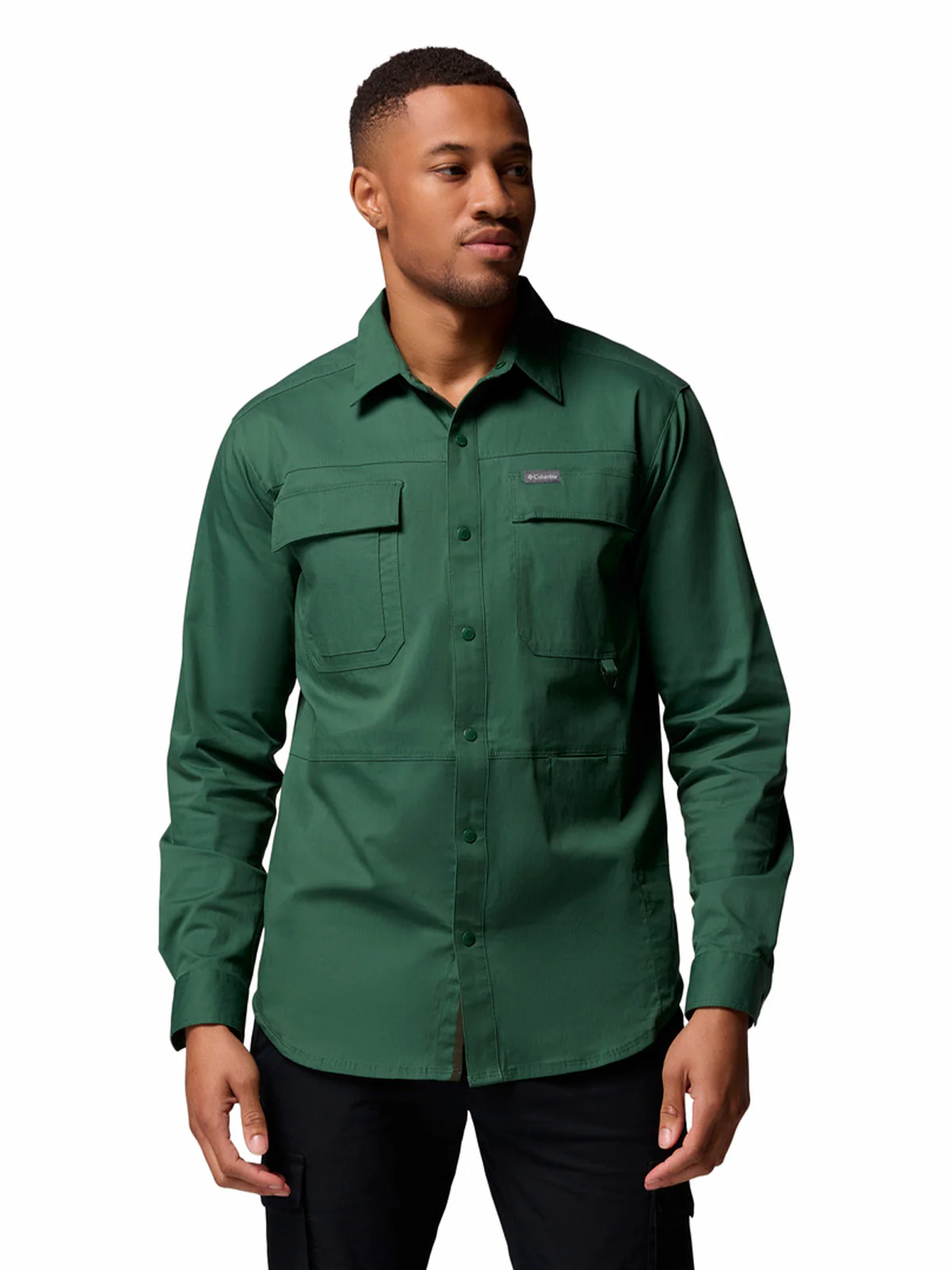 Camisa Manga Larga Hombre Landroamer Twill Ls Verde Columbia