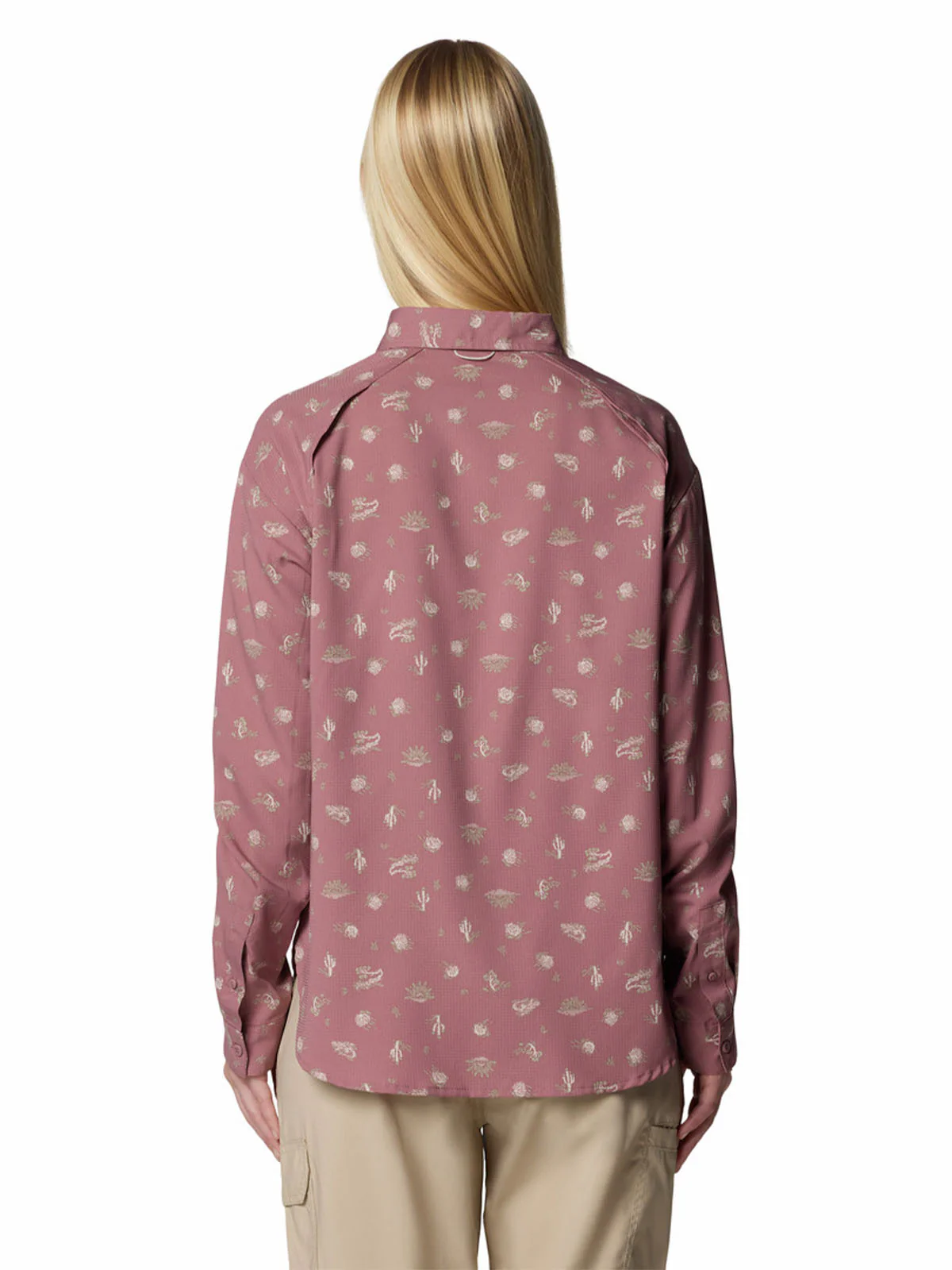 Blusa Manga Larga Mujer Silver Ridge Pattern Morado Columbia - Image 3