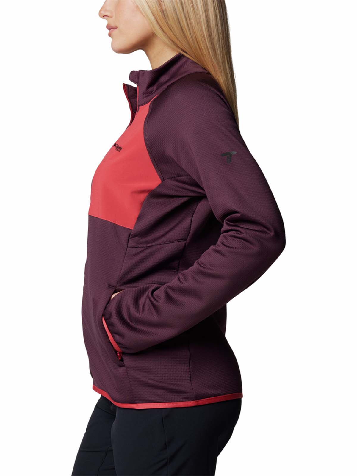 Polerón Mujer Triple Canyon Grid Morado Columbia - Image 2