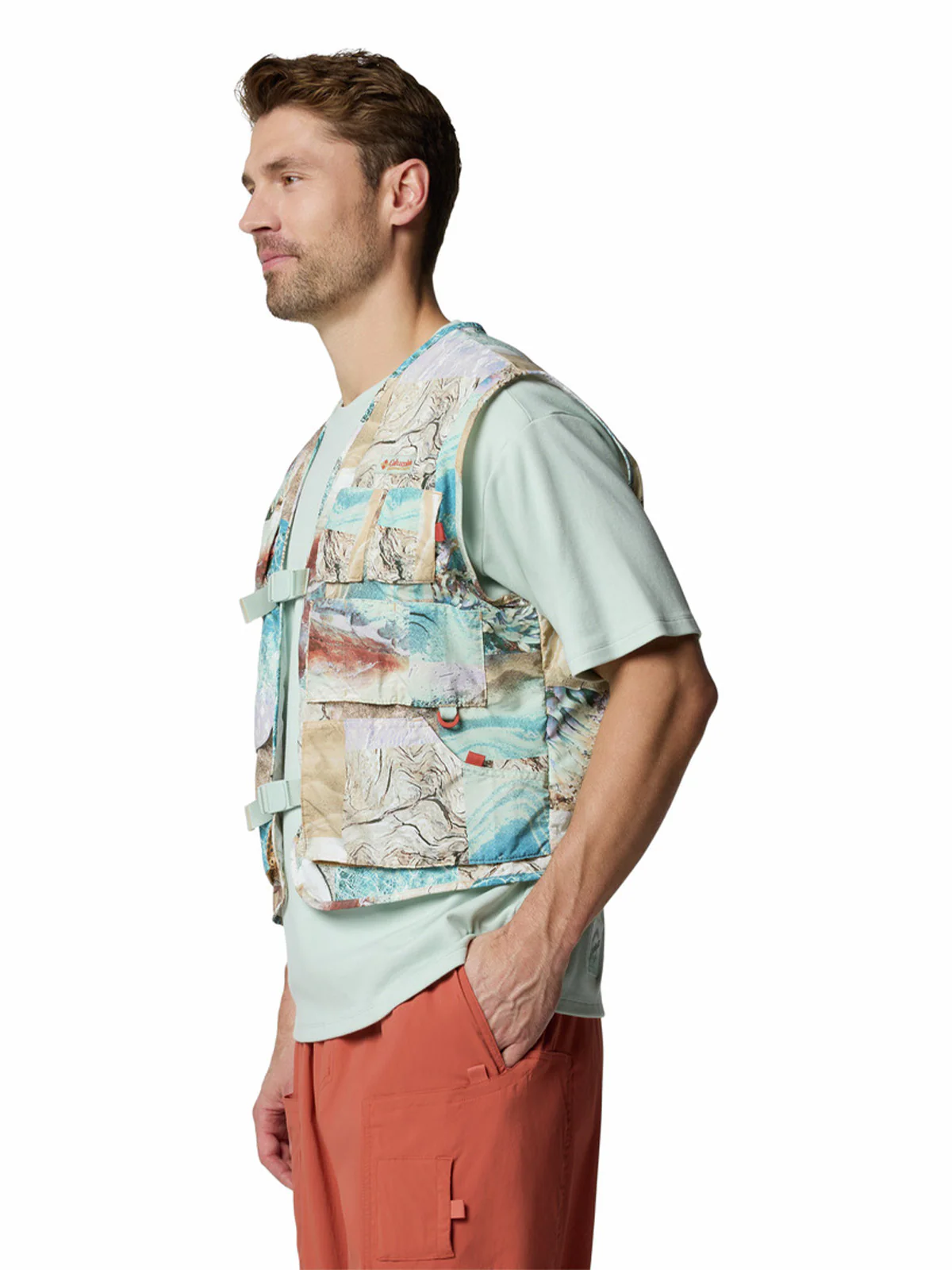 Chaleco Hombre Cove Beach Printed V Verde Columbia - Image 2