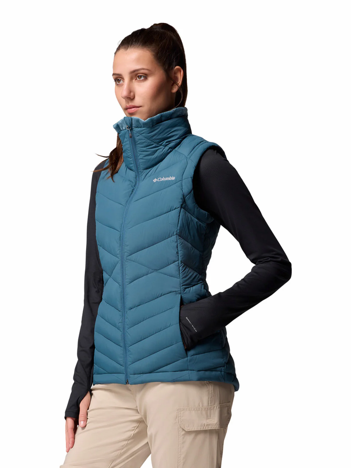 Parka Sin Mangas Mujer Joy Peak II Vest Azul Columbia - Image 2