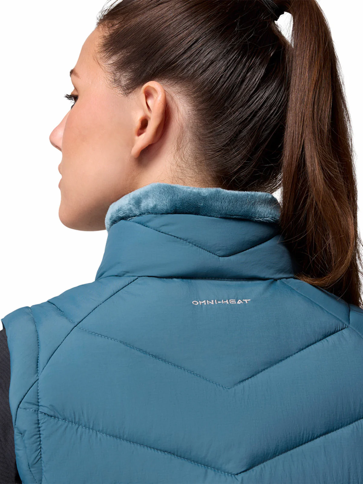 Parka Sin Mangas Mujer Joy Peak II Vest Azul Columbia - Image 5