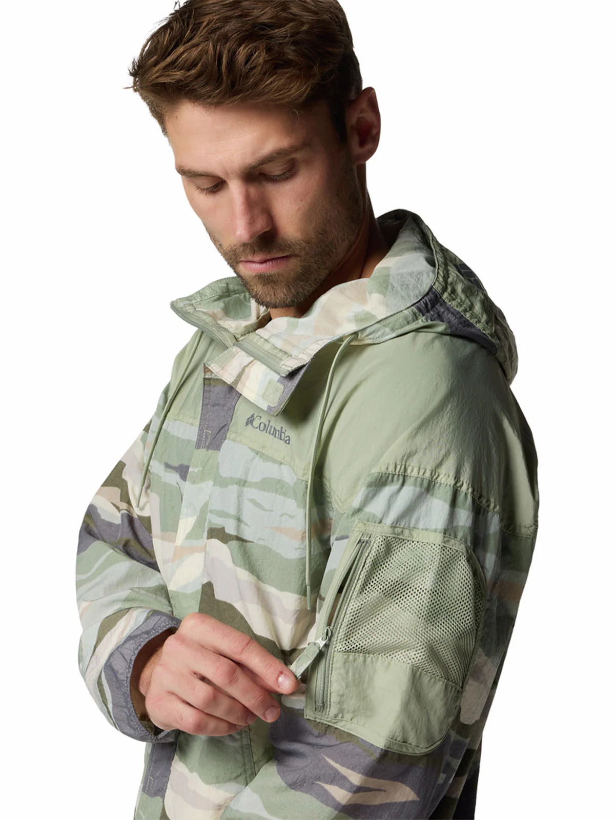 Cortaviento Hombre Challenger Novelty Beige Columbia - Image 4