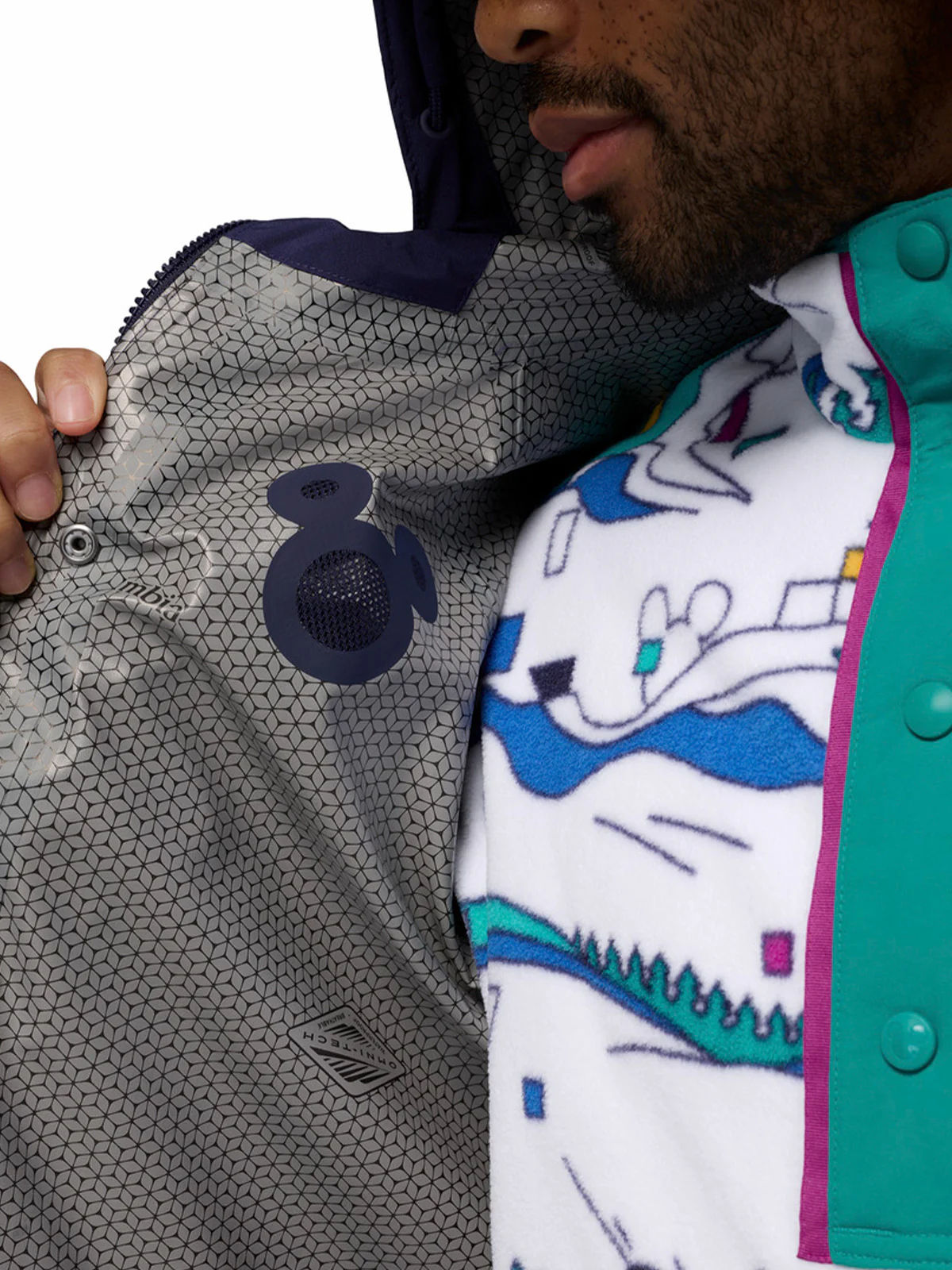Cortaviento Hombre Disney Mickey Ibex Azul Columbia - Image 4