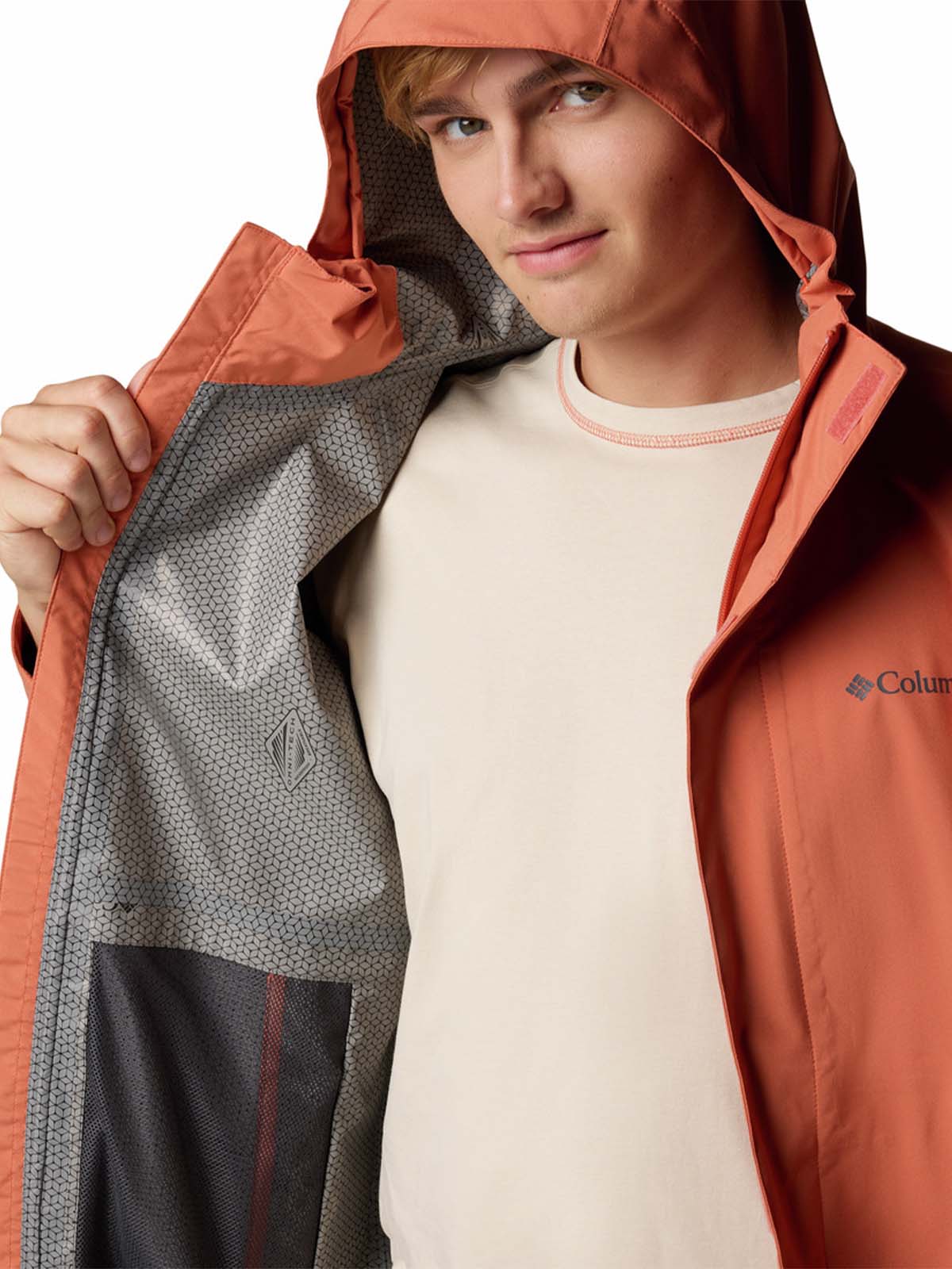 Cortaviento Hombre Earth Explorer II Rojo Columbia - Image 4