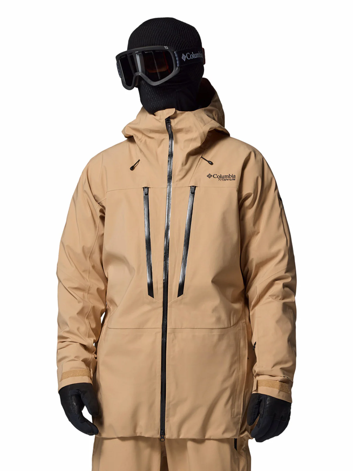 Cortaviento Hombre Platinum Peak II 3L Shell Beige/Crudo Columbia