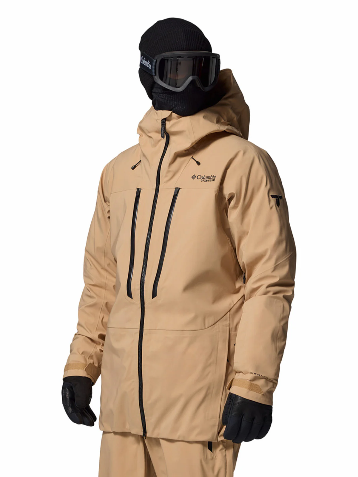 Cortaviento Hombre Platinum Peak II 3L Shell Beige/Crudo Columbia - Image 2