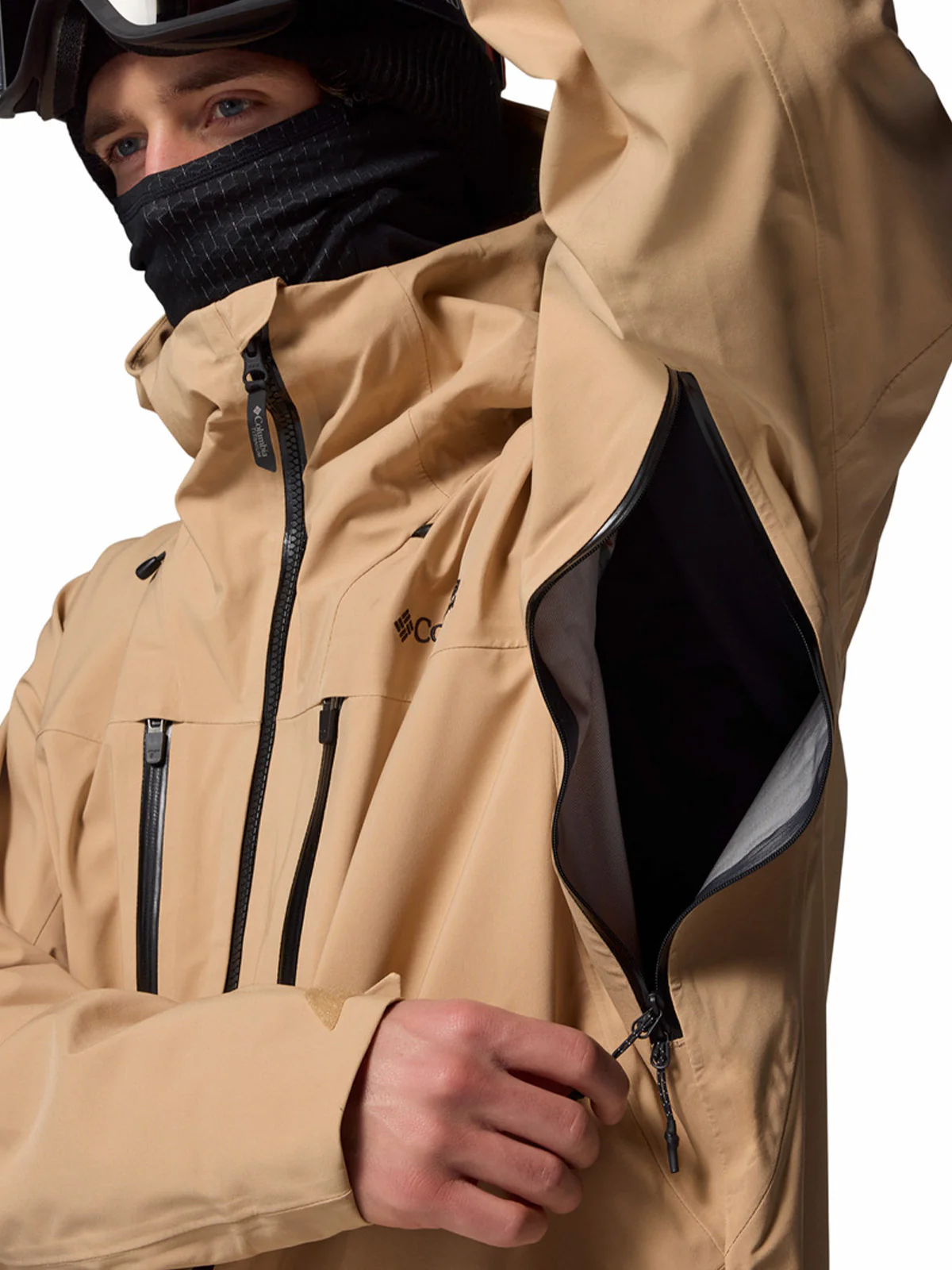 Cortaviento Hombre Platinum Peak II 3L Shell Beige/Crudo Columbia - Image 6