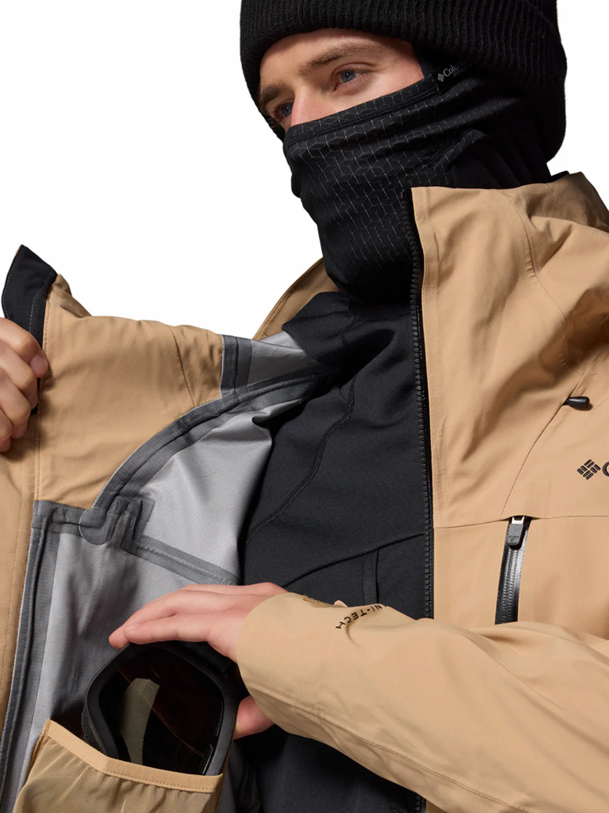 Cortaviento Hombre Platinum Peak II 3L Shell Beige/Crudo Columbia - Image 7