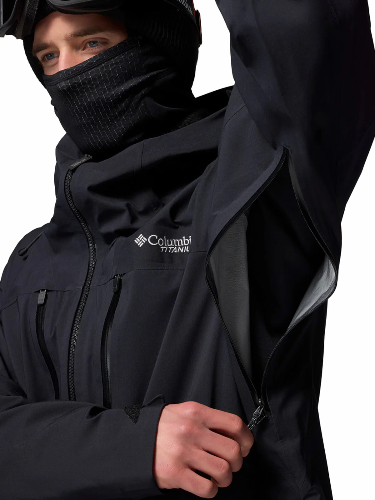 Cortaviento Hombre Platinum Peak II 3L Shell Negro Columbia - Image 5