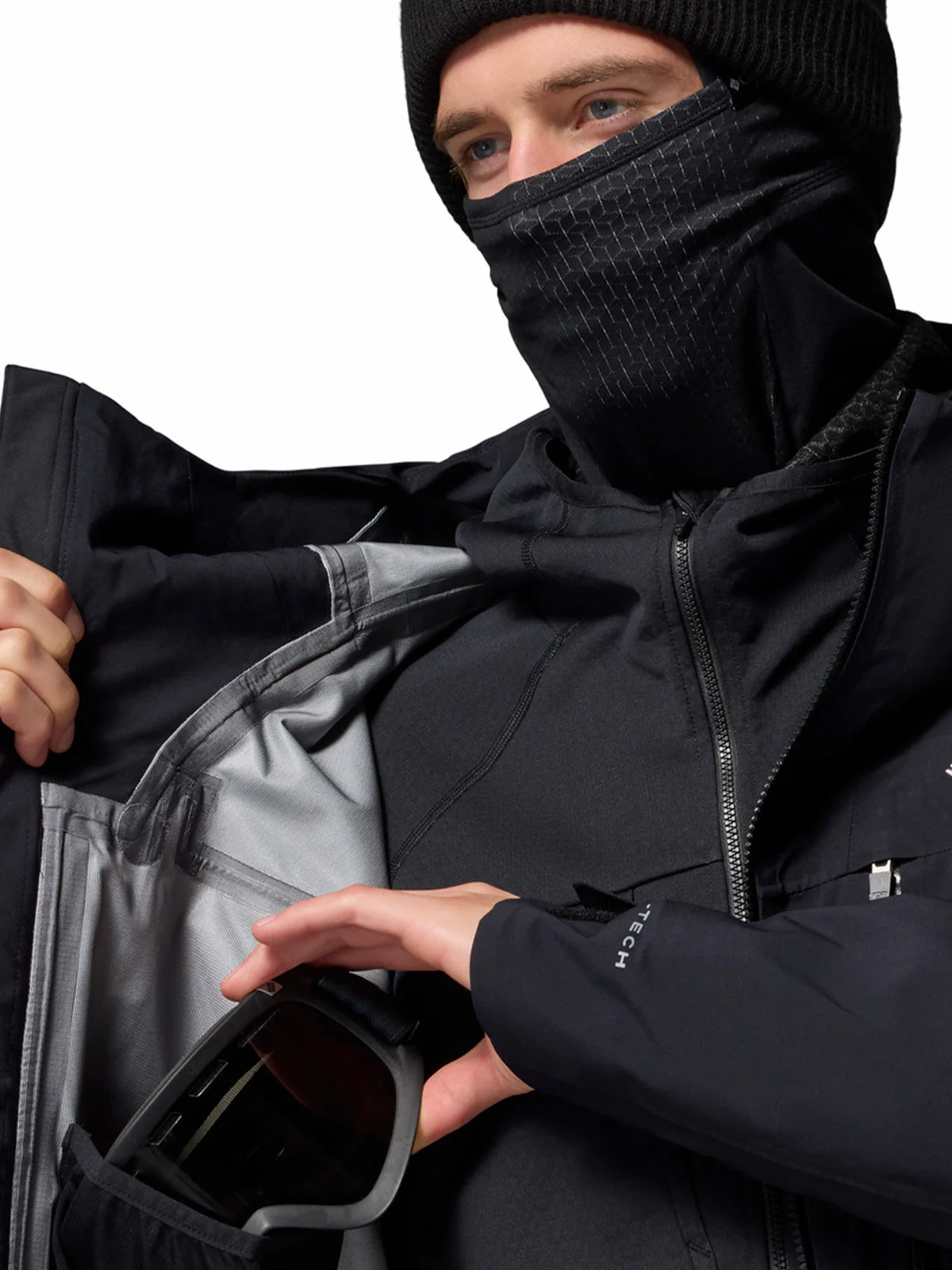 Cortaviento Hombre Platinum Peak II 3L Shell Negro Columbia - Image 7