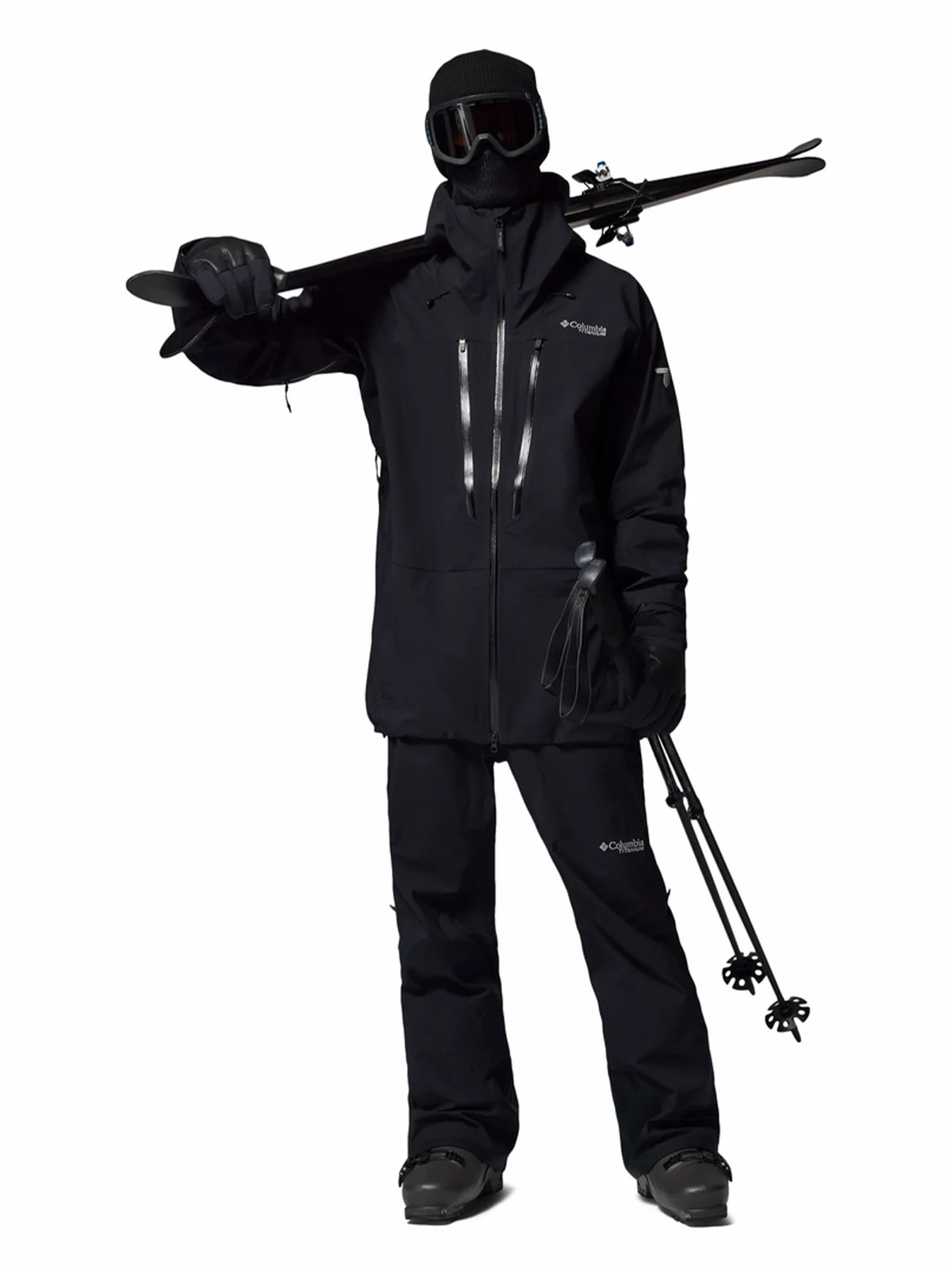 Cortaviento Hombre Platinum Peak II 3L Shell Negro Columbia - Image 9
