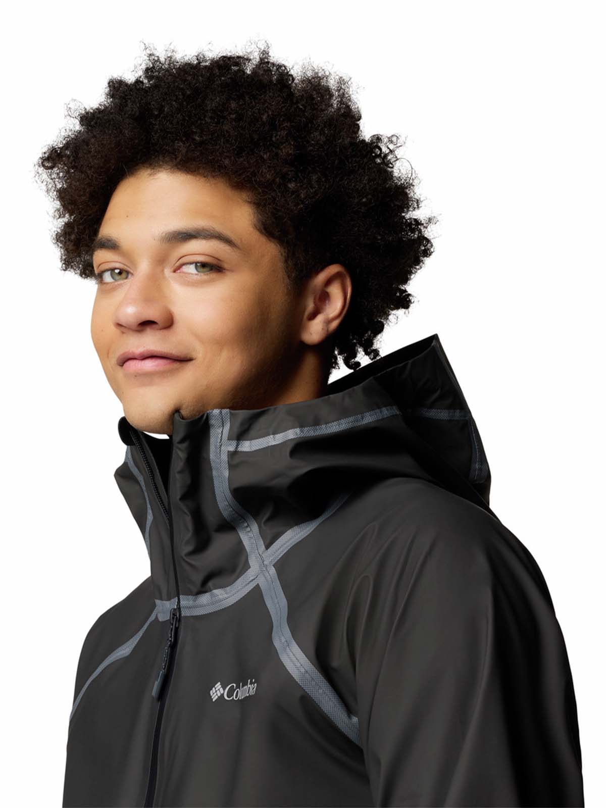 Cortaviento Hombre Reign No Shine Negro Columbia - Image 3