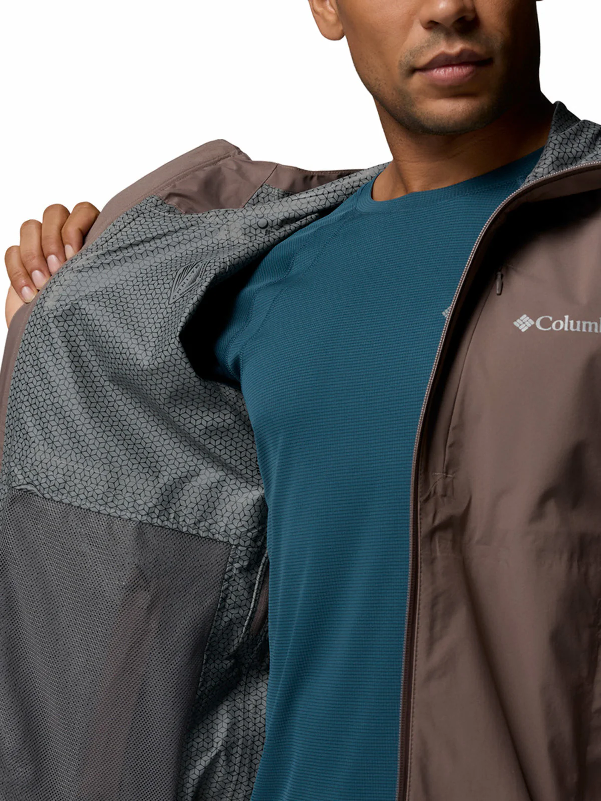 Cortaviento Hombre Trailborne 2.5L Shell Gris Columbia - Image 6