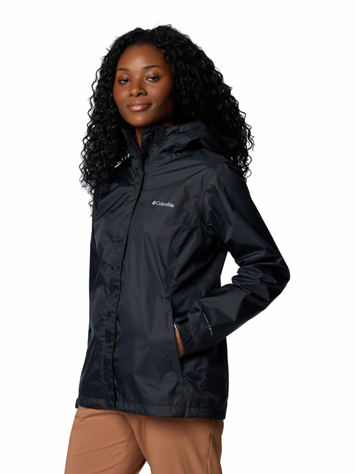 Cortaviento Mujer Arcadia II Negro Black Trail Running Columbia - Image 2