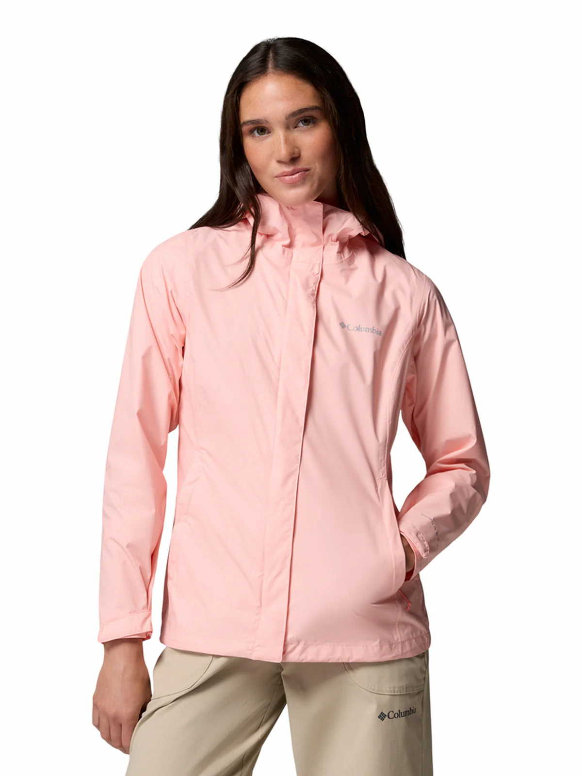 Cortaviento Mujer Arcadia II Rosado Pink Sand Columbia