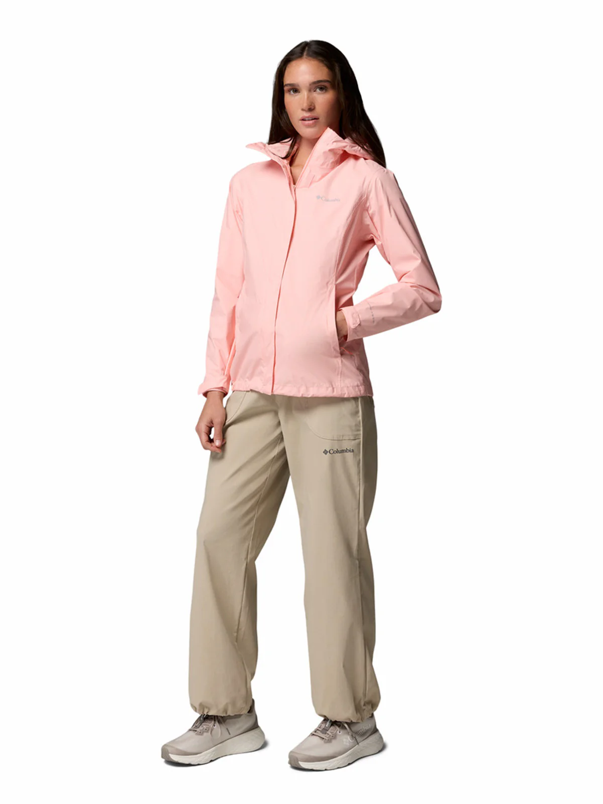 Cortaviento Mujer Arcadia II Rosado Pink Sand Columbia - Image 10