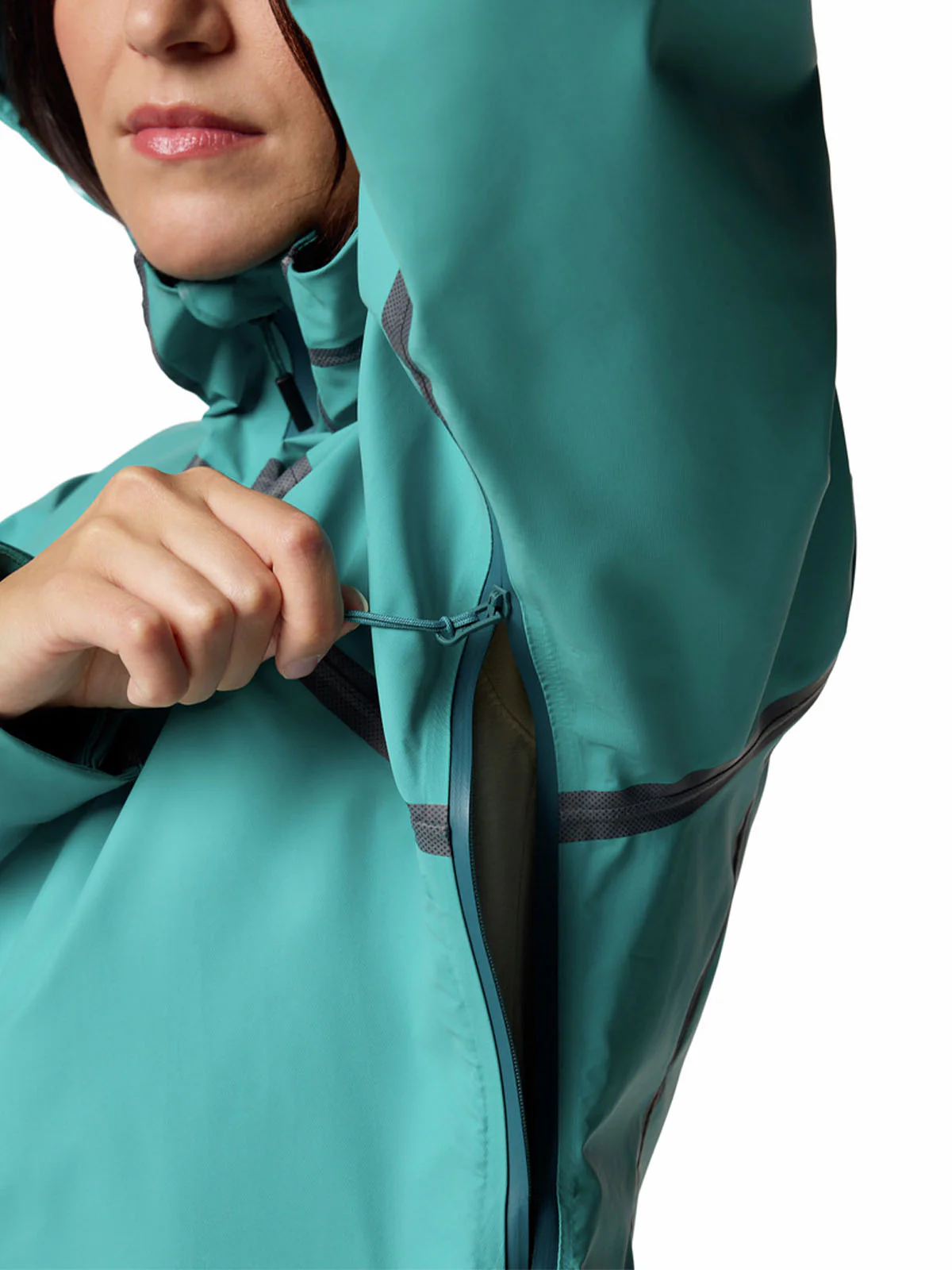 Cortaviento Mujer Reign No Shine Azul Columbia - Image 3