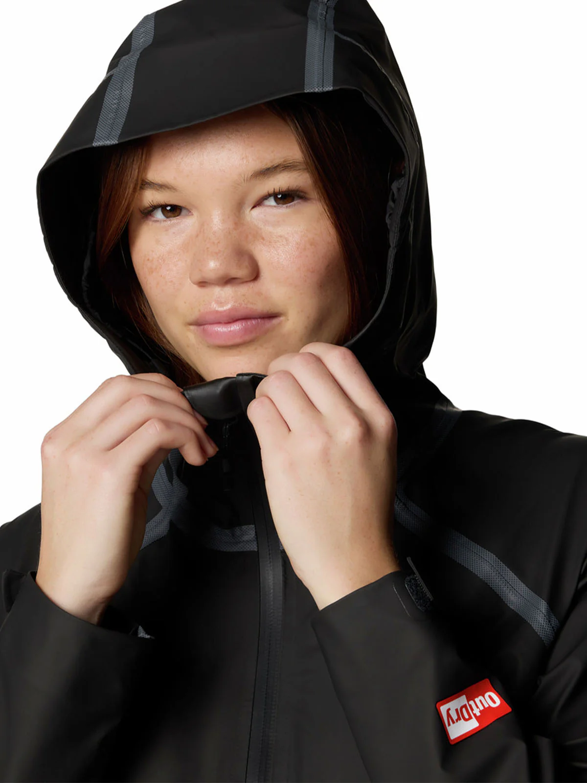 Cortaviento Mujer Reign No Shine Negro Columbia - Image 3