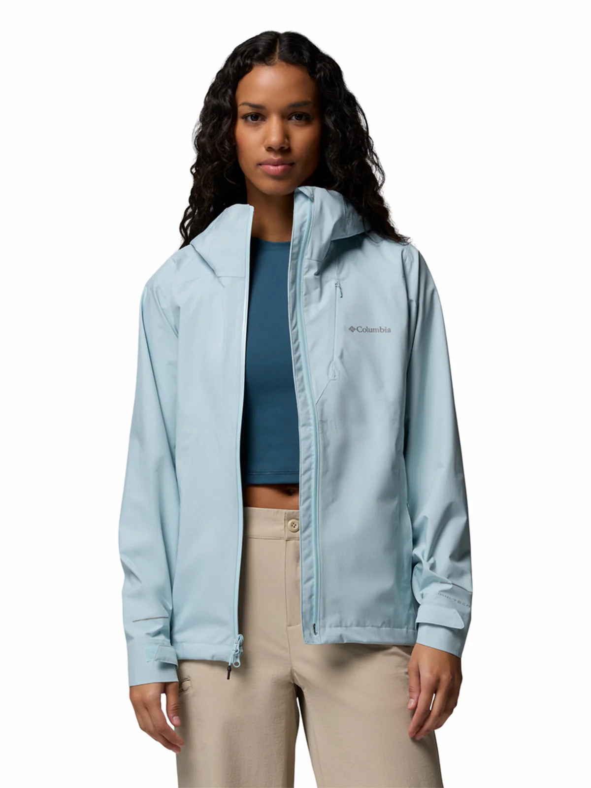 Cortaviento Mujer Trailborne 2.5L Shell Celeste Columbia - Image 3