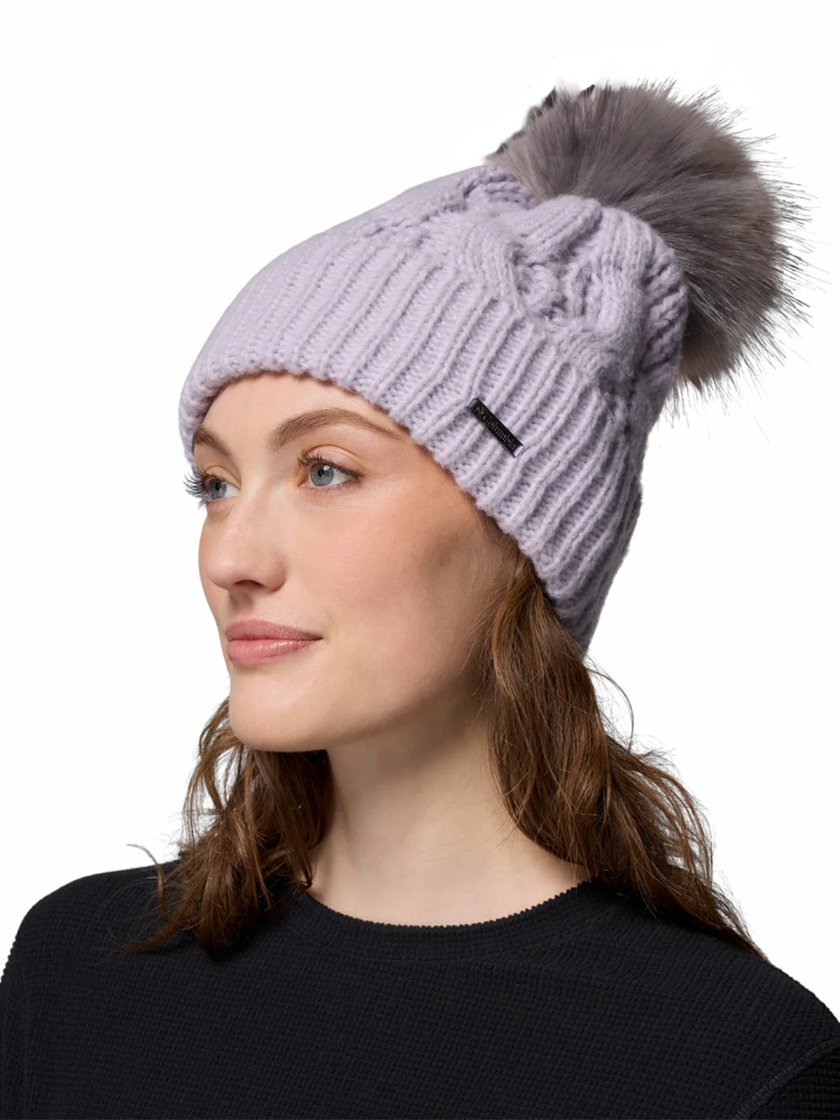 Gorro Mujer Boundless Days Cable Morado Columbia - Image 2