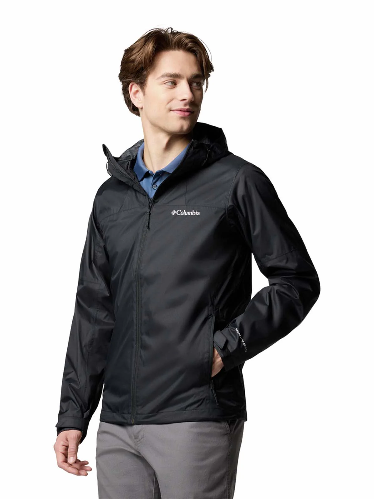 Cortaviento Impermeable Hombre Inner Limits III Negro Columbia - Image 3