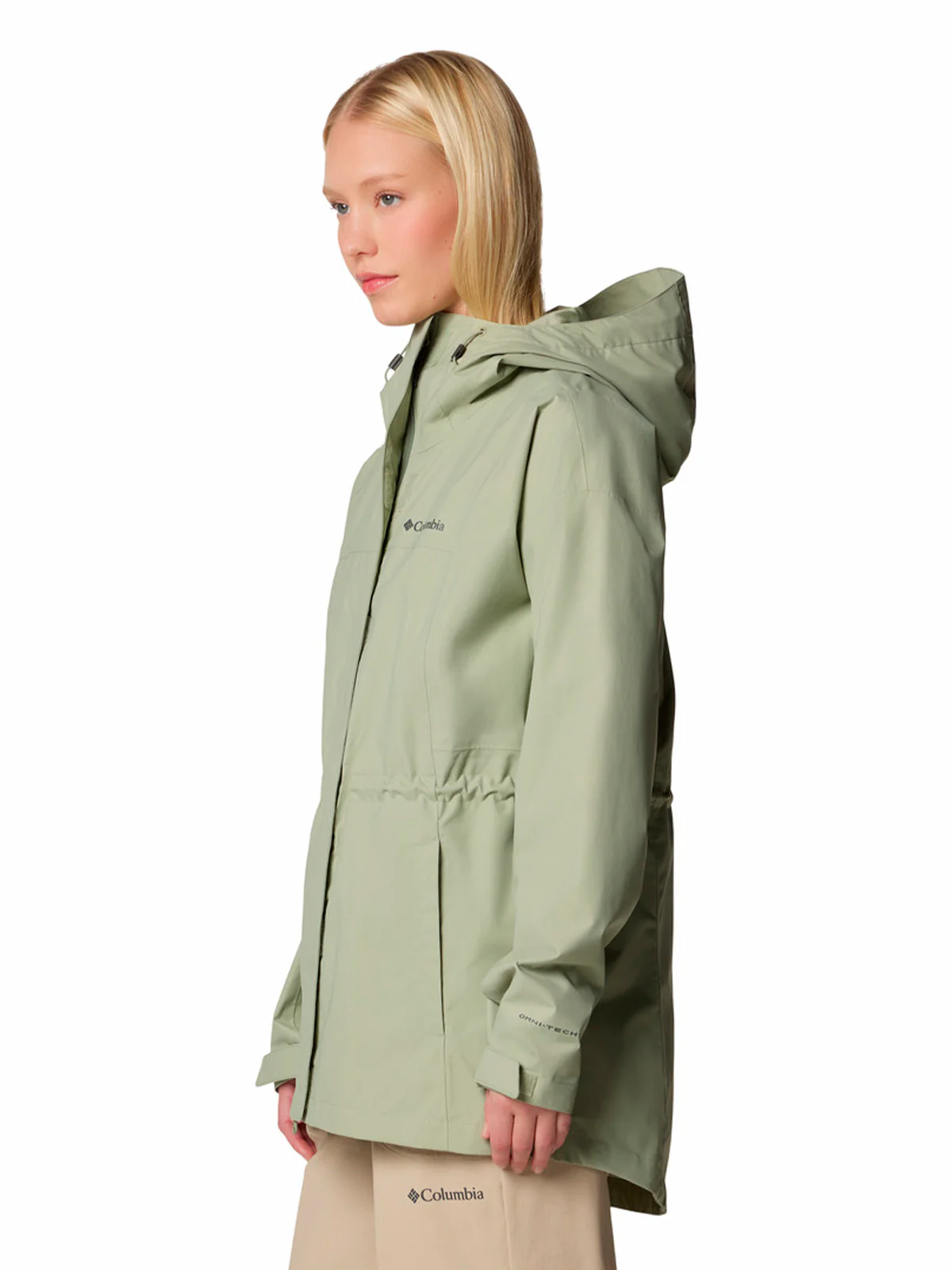 Cortaviento Mujer Hikebound II Long Verde Columbia - Image 2