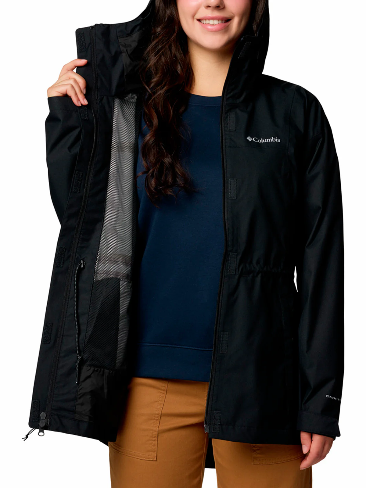 Cortaviento Mujer Hikebound II Long Negro Columbia - Image 4
