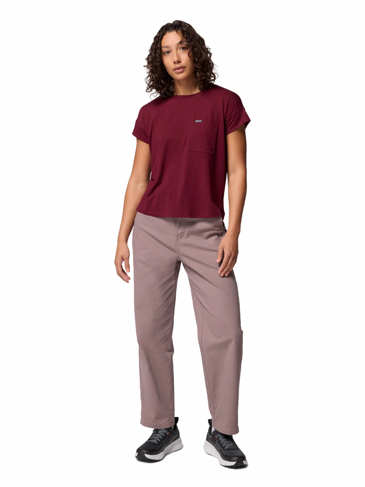 Pantalón Mujer ROC Straight Gris Iron Columbia - Image 7