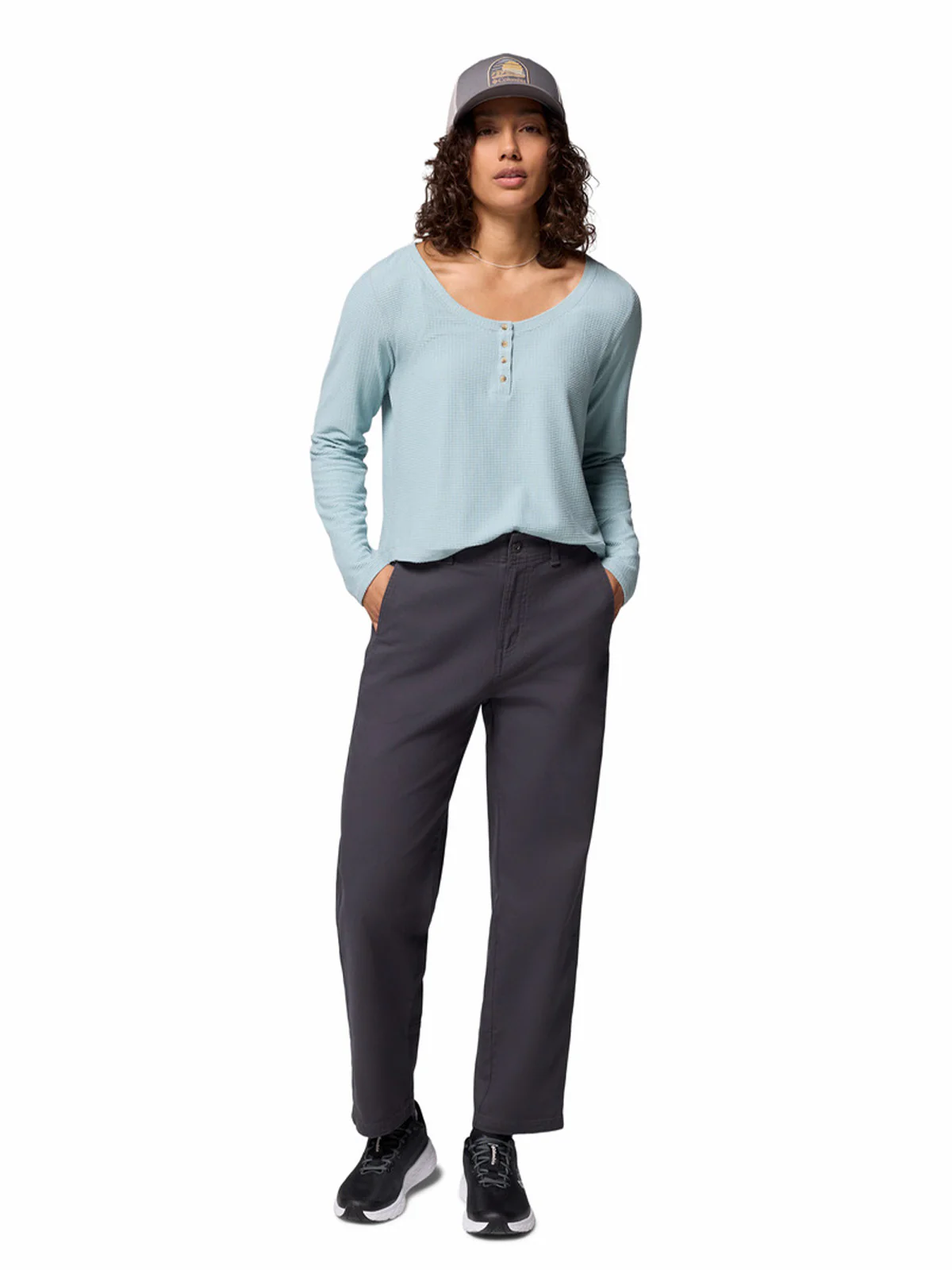 Pantalón Mujer ROC Straight Gris Shark Columbia - Image 7