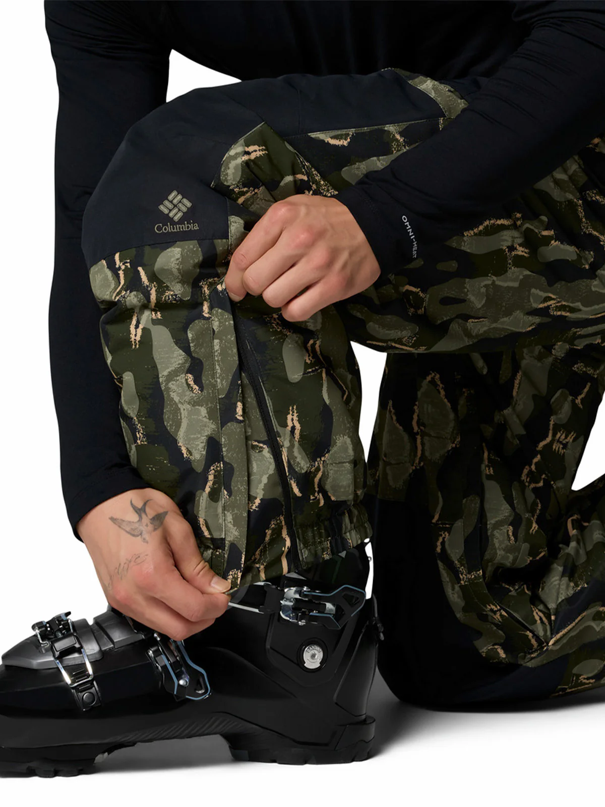 Pantalon De Nieve Hombre Coreshot Printed Pan Verde Columbia - Image 8