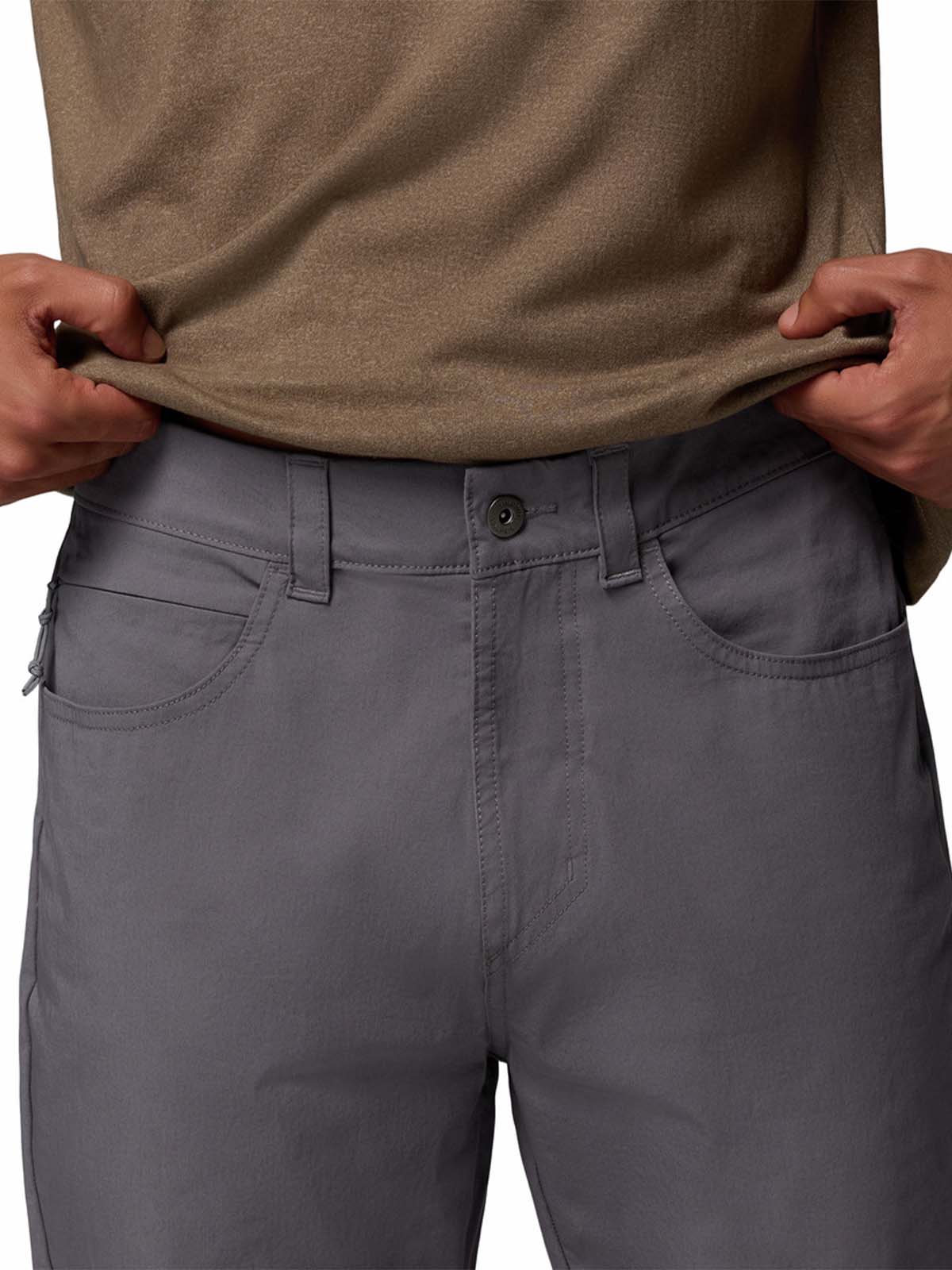 Pantalón Hombre Roc 5 Pocket Gris Columbia - Image 2