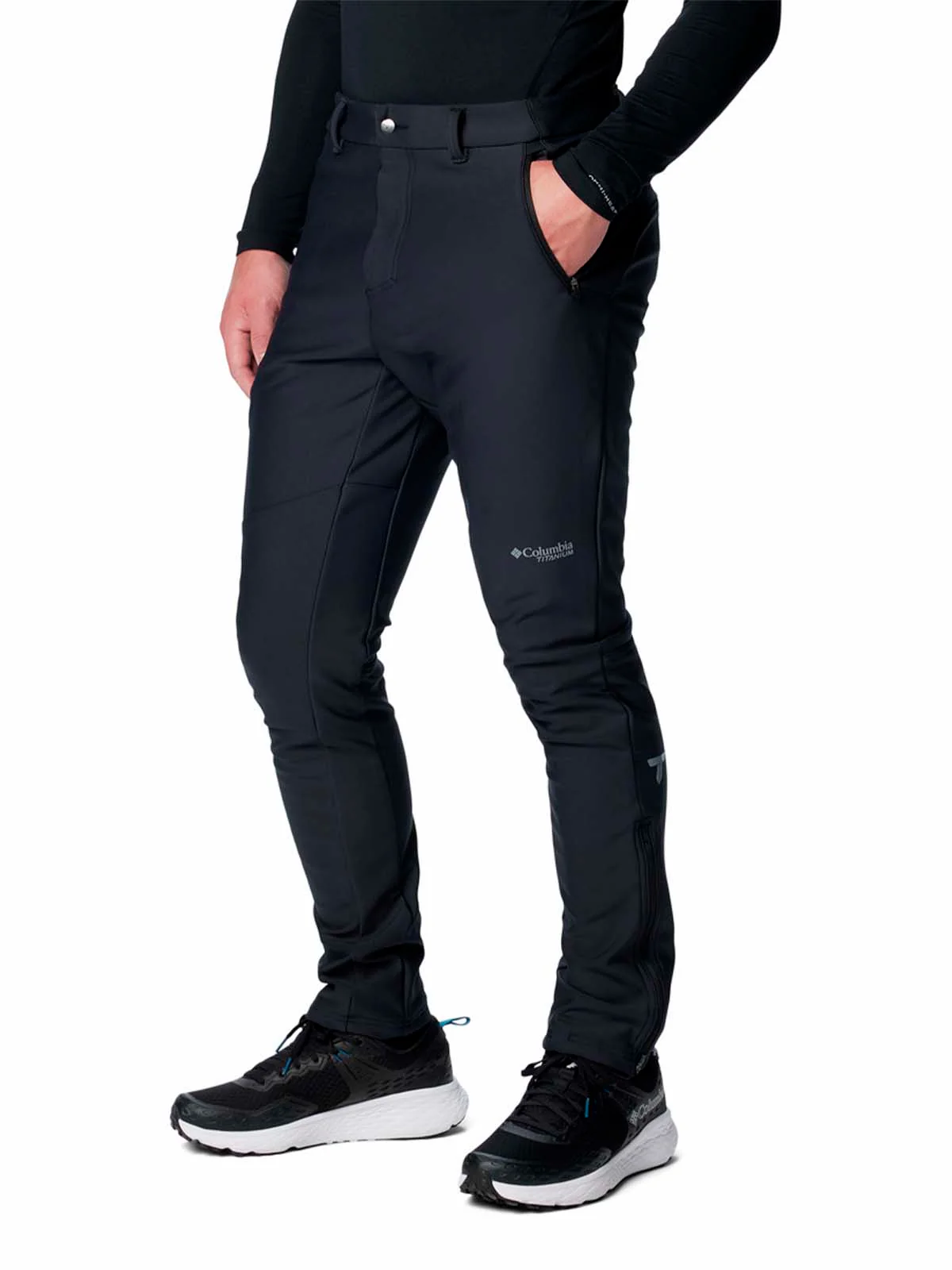 Pantalón Hombre Vast Canyon Negro Columbia - Image 2